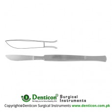 Dissecting Knife / Opreating Knife With Metal Handle Stainless Steel, 16 cm - 6 1/4" Blade Size 45 mm